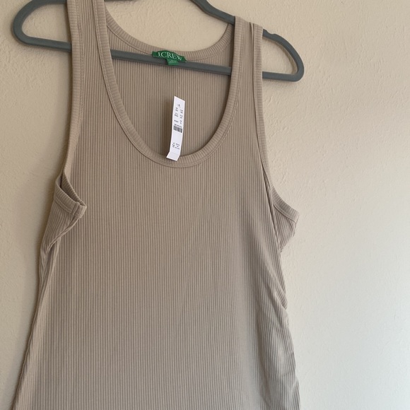 NWT modal cotton blend ribbed tank midi dress XL J Crew - Picture 3 of 6